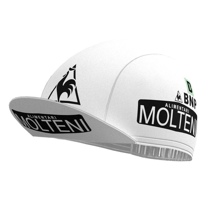 Molteni White Retro Cycling Cap